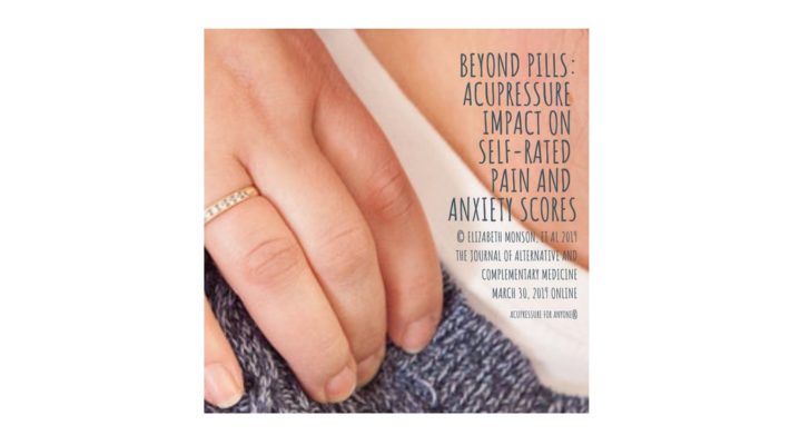 New Study – Beyond Pills: Acupressure Impact on Self-Rated Pain and Anxiety Scores